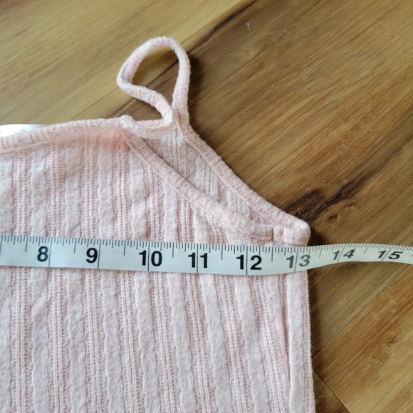 SOCIETY & STITCH Blush Pink Breathable Ribbed Tank Cropped - Picture 4 of 6